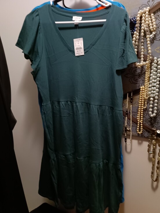 J. Crew Dresses & Skirts - Jcrew NWT Women's V-Neck Tiered Dress in Deep Green Size M